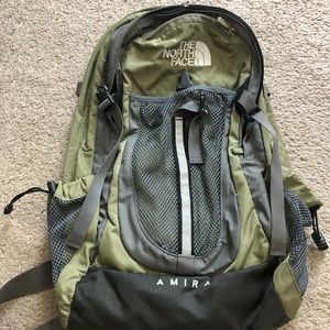 Military Green North Face Backpack